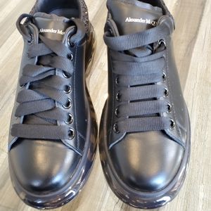 Alexander McQueen Black Fashion Sneakers Size 38